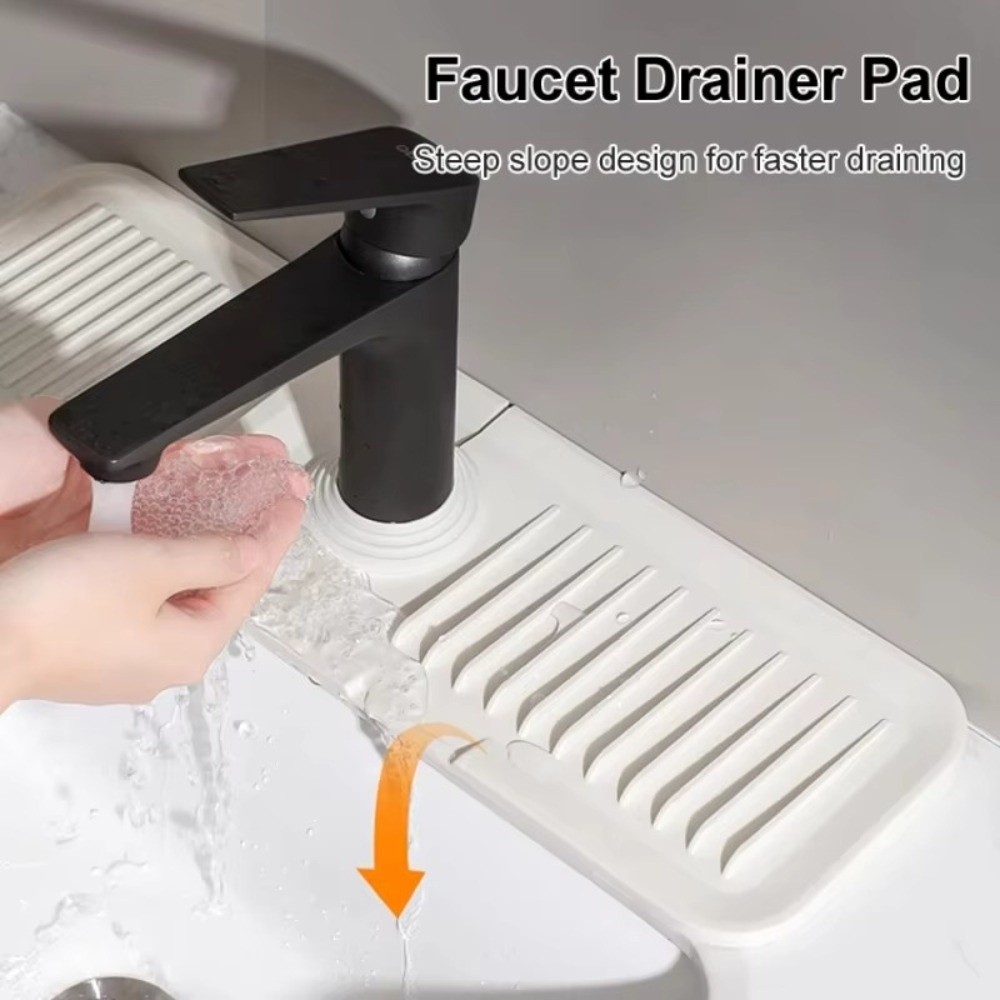 Silicone Tap Washer - Durable 38*12cm alfombrilla de drenaje para
