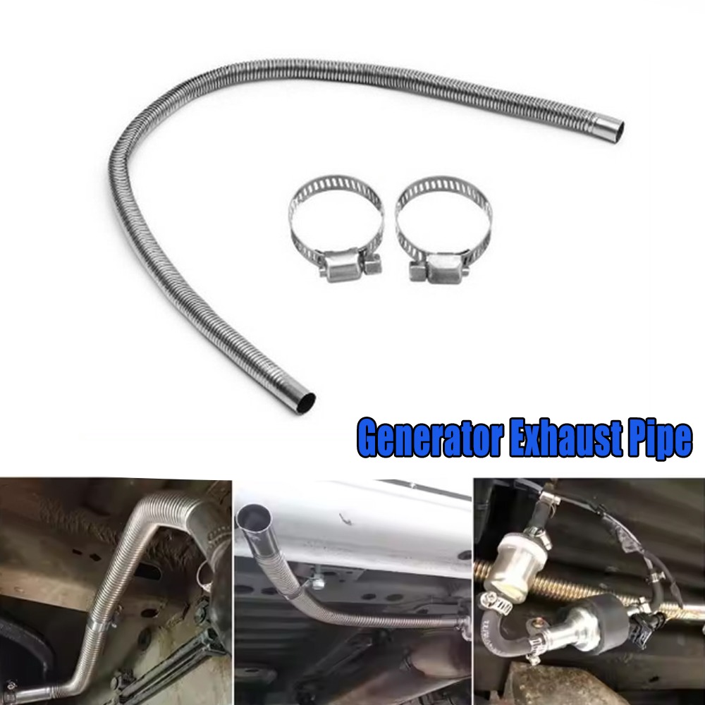 Flexible Hose Braided - Manguera de escape para generador, tubos