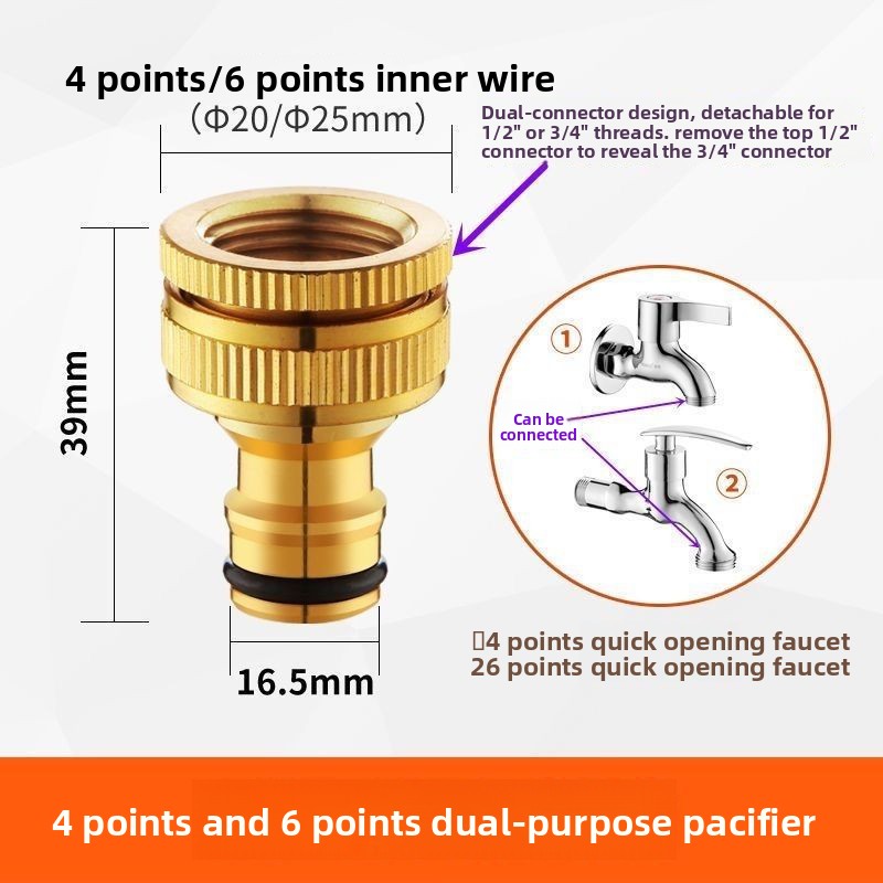 Compression Fitting Brass - Conectores de Manguera Roscados de Latón
