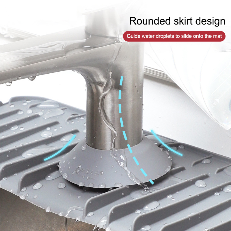 Silicone Tap Washer - 1 Uds. Alfombra absorbente de silicona