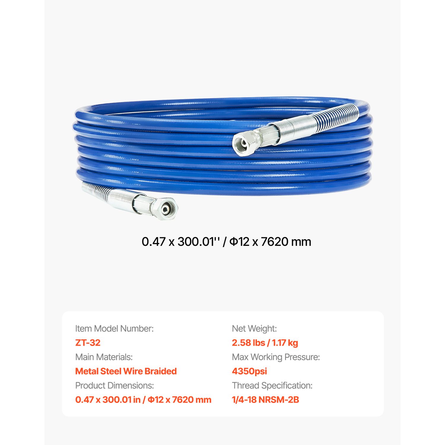 Manguera para pulverizador de  - Flexible Hose Braided reseña y precio